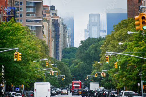 Photography Manhattan buildings skyline from 5th ave