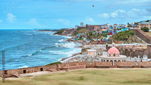 Coastal view of Old San Juan, Puerto Rico photo