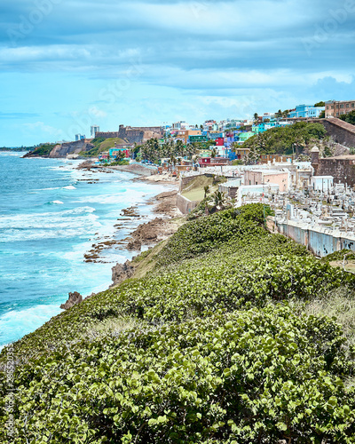 Coastal view of Old San Juan, Puerto Rico photo