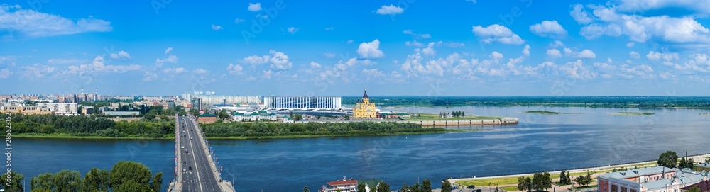 panorama of city of nizhniy novgorod
