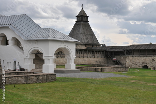 Pskov the Administrative Chamber View from Dovmontov city