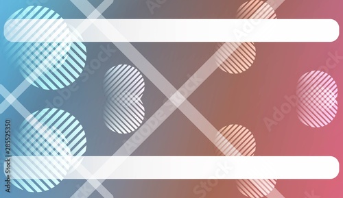 Abstract Blurred Gradient Background with Line, Circle. With Light. For Bright Website Banner, Invitation Card, Scree Wallpaper. Vector Illustration.