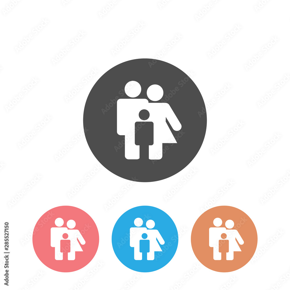 Family Icon Set Vector. design illustration isolated Family Icon Set Vector. design illustration isolated