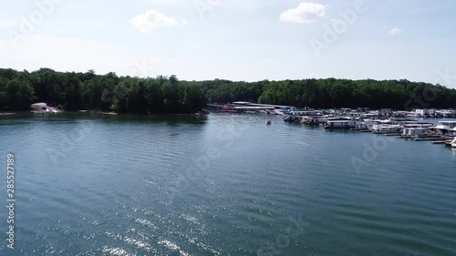 Wallpaper Mural Harbor in Laurel River Lake, aerial Torontodigital.ca