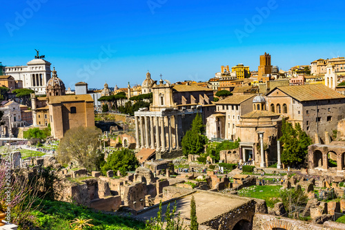 Ancient Forum Vesta Temple Regia Curia Rome Italy