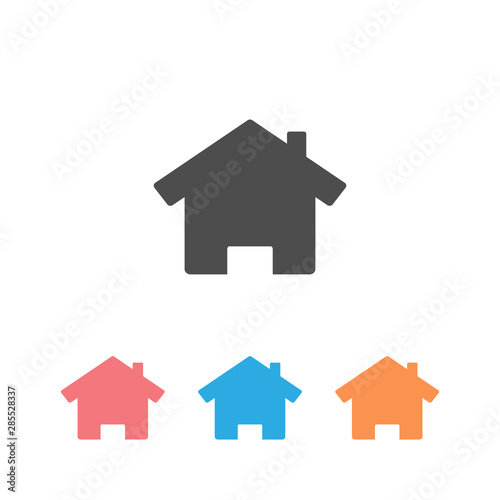 Home icon set. Home icon vectors isolated