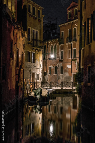 Night in the center of old Venice