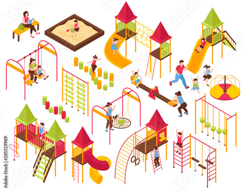 Playground Kids Parents Set