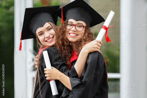 Happy students in bachelor ...