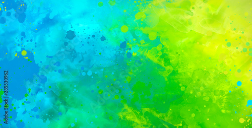 Fototapeta Naklejka Na Ścianę i Meble -  bright Abstract watercolor drawing on a paper image