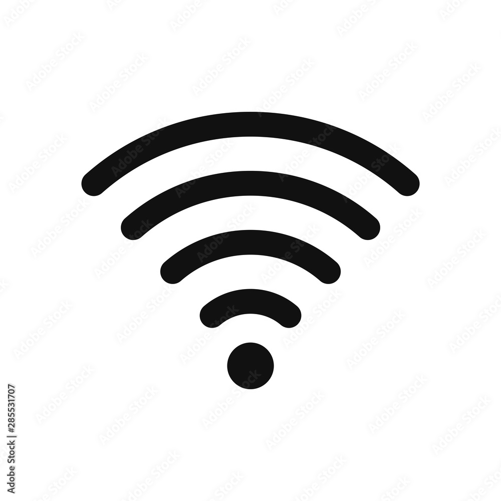 Wifi signal vector icon in modern design style for web site and mobile app Wifi signal vector icon in modern design style for web site and mobile app