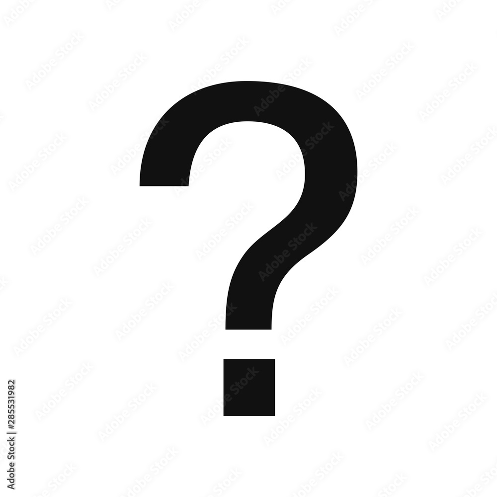 Question mark vector icon in modern design style for web site and mobile app Question mark vector icon in modern design style for web site and mobile app
