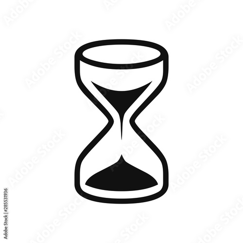 Hourglass vector icon in modern design style for web site and mobile app