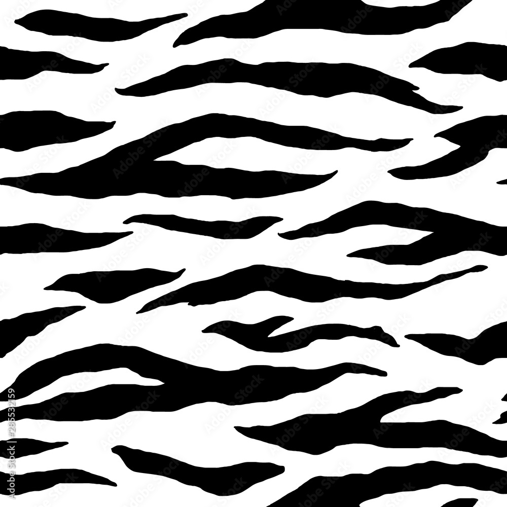 Seamless abstract background. Illustration of zebra pattern