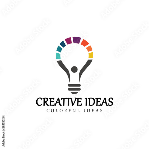Creative ideas logo design template. Vector illustration