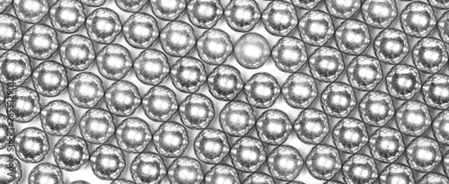 Photo BB's silver balls background and texture, top view