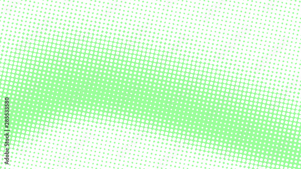Light green pop art background in retro comic style with halftone dots, vector illustration of backdrop with isolated dots Light green pop art background in retro comic style with halftone dots, vector illustration of backdrop with isolated dots