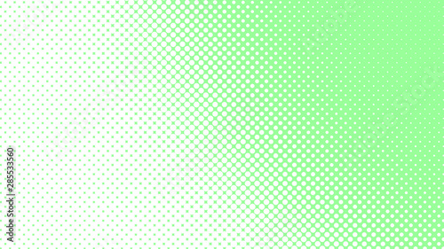 Light green pop art background with dots design, abstract vector illustration in retro comics style