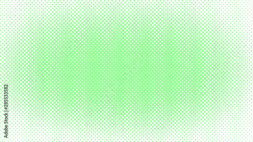 Light green pop art background in vitange comic style with halftone dots, vector illustration template for your design