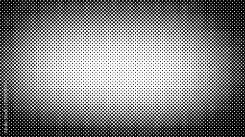 Black and white dotted background in pop art retro style, vector illustration