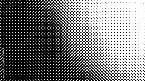 Wallpaper Mural Black and white dotted background in retro pop art comic style, vector illustration Torontodigital.ca