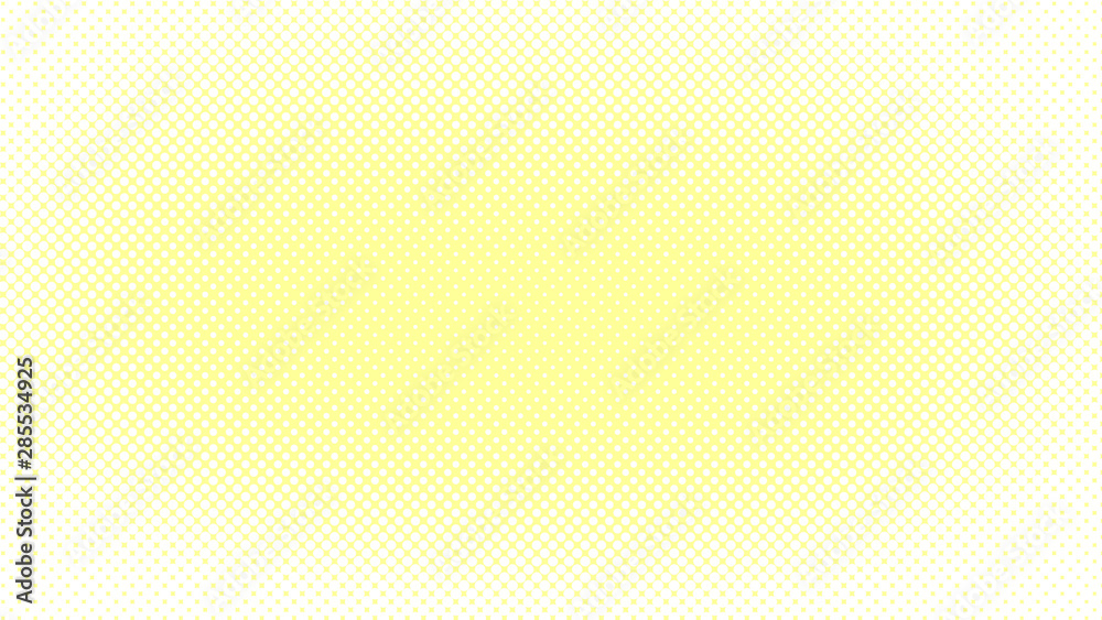 Yellow and white dotted background in pop art retro style, vector illustration Yellow and white dotted background in pop art retro style, vector illustration