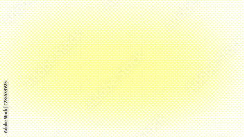 Yellow and white dotted background in pop art retro style, vector illustration
