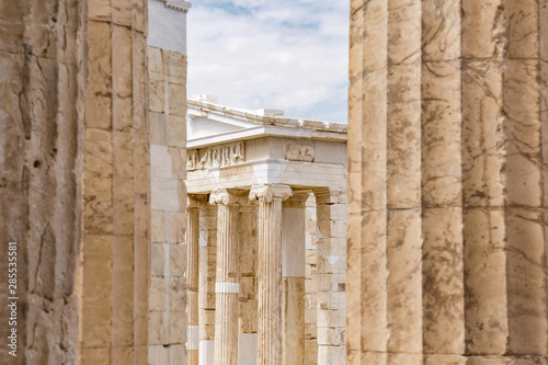 The Temple of Athena Nike at the Acropolis in Athens, Greece