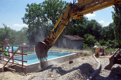 aménagement extérieur d'une piscine photo