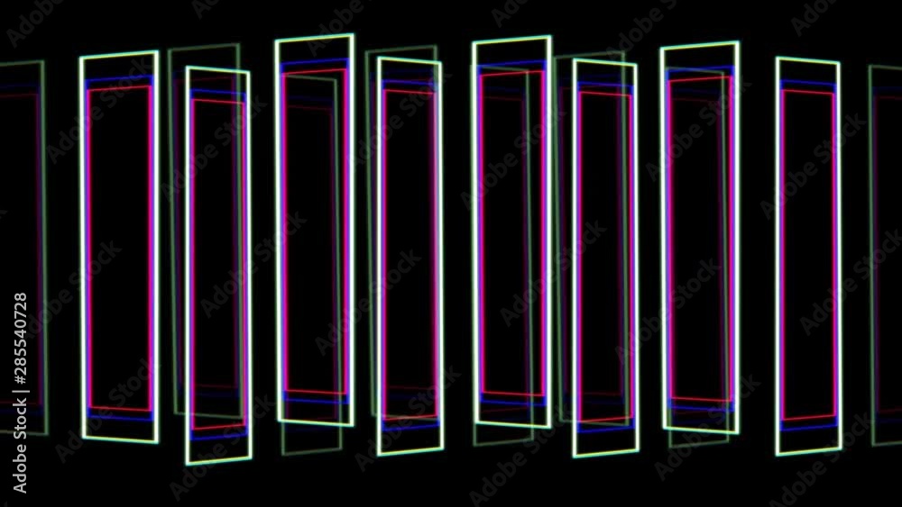 Pulsating neon lights, animation Pulsating neon lights, animation