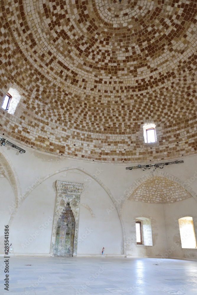 moschee auf der Gelände Fortezza von Rethymno auf kreta in griechenland