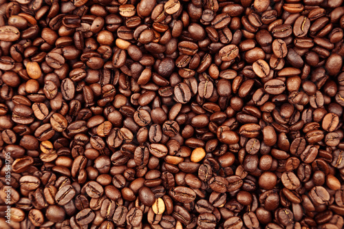 Coffee beans close-up