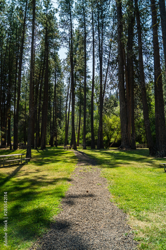 Obraz premium Footpath in Catherine Creek State Park in eastern Oregon