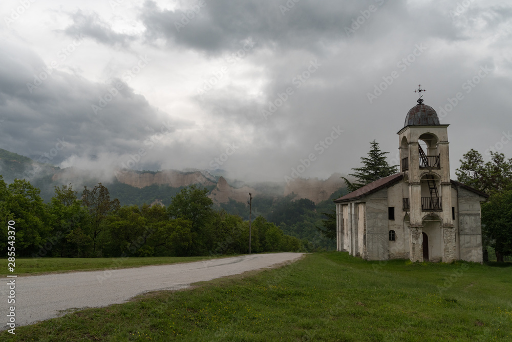 Church of Saints Cyril and Methodius near the medieval Orthodox monastery Rozhen, near Melnik, Bulgaria Church of Saints Cyril and Methodius near the medieval Orthodox monastery Rozhen, near Melnik, Bulgaria