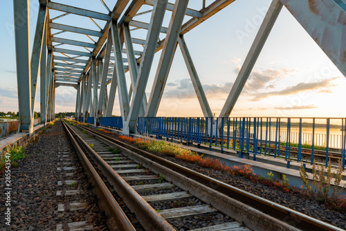 Railroad tracks crossing the bridge © Chris Jott