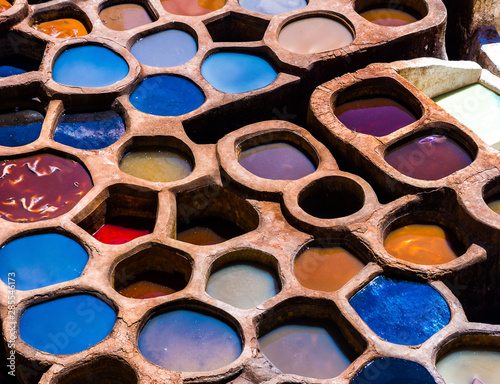Foto Fez is also famous for its old leather Tanneries