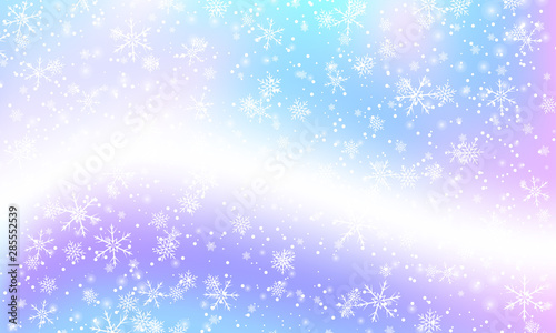 Falling snow background. Vector illustration