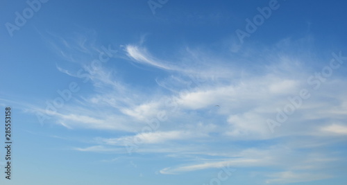 Schleierwolken - weiße Wolken am blauen Himmel - Schönwetterwolken