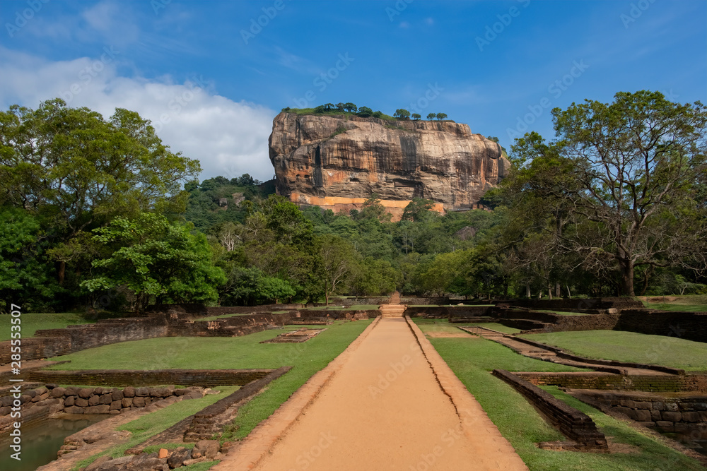 Path leading up to Sigiriya Rock, Sri Lanka