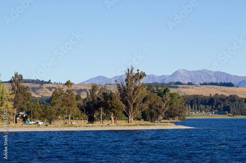 view of Te Anau lake, Fiordland region, New Zealand © Tomtsya