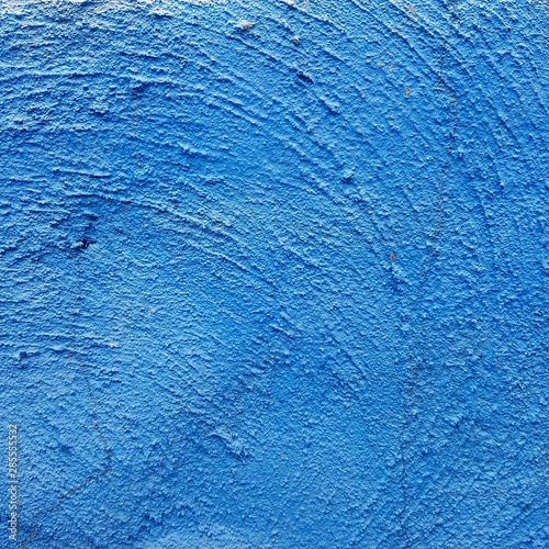  textured decorative plaster ultramarin blue beautiful beckground cool color photo