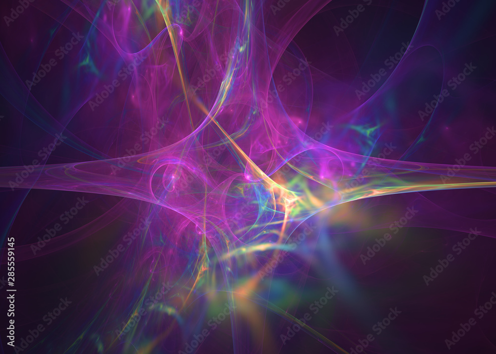 3D rendering abstract fractal light background. 3D rendering abstract fractal light background.