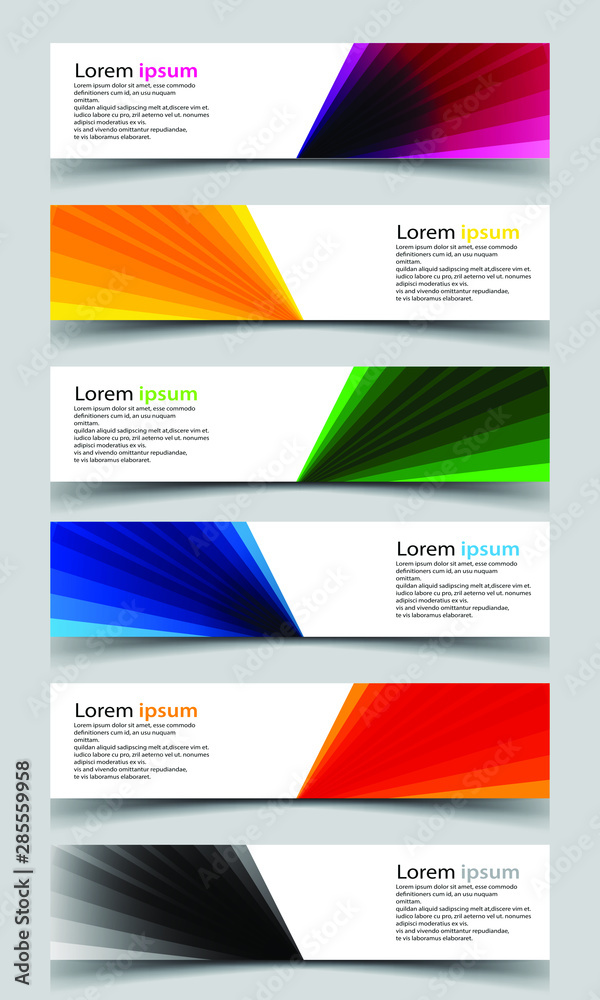 Fototapeta premium Vector abstract banner design background