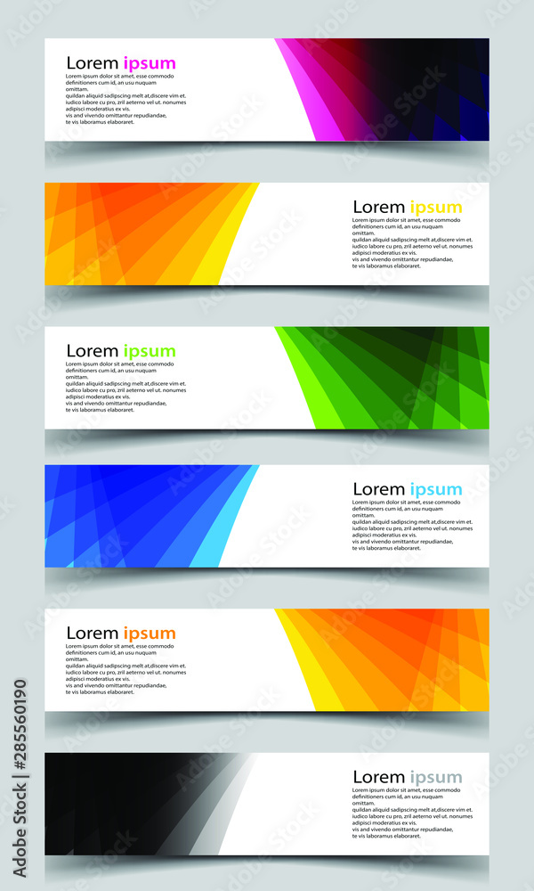 Fototapeta premium Vector abstract banner design background