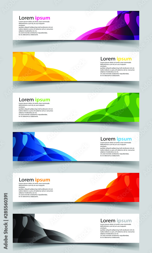 Vector abstract banner design background