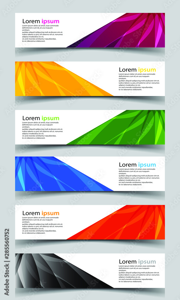 Fototapeta premium Vector abstract banner design background