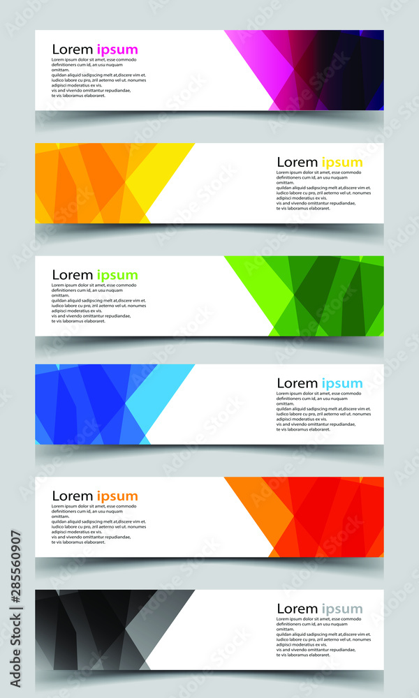 Fototapeta premium Vector abstract banner design background
