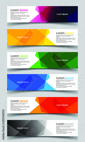 Vector abstract banner design background