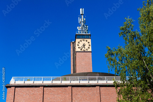 Building of the Natural History Museum of Central Finland with view point in Jyväskylä, Finland