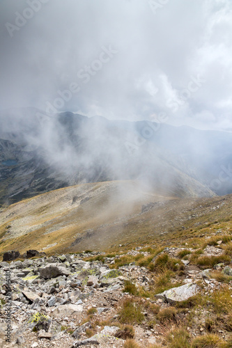 Landscape from Musala peak, Rila mountain, Bulgaria